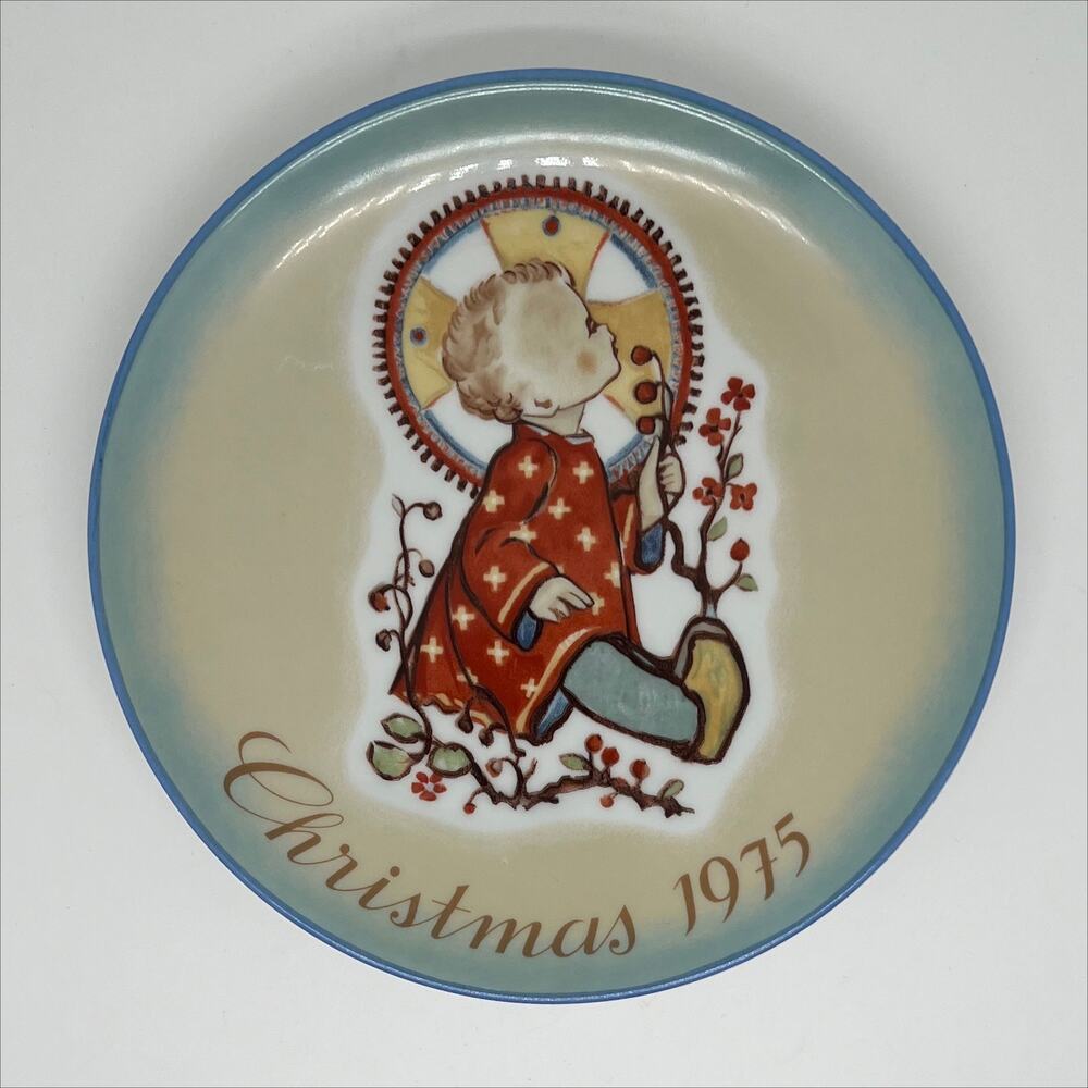 Vintage 1975 Schmid Bros Christmas Child Collector Plate Sister Berta Hummel